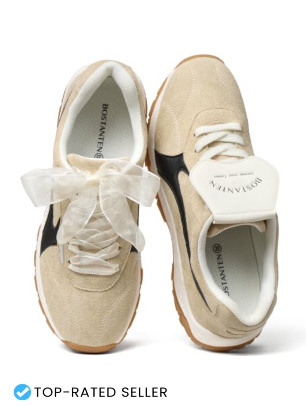 Womens Fashion Sneakers Suede Retro Comfortable Casual Lace-Up Shoes